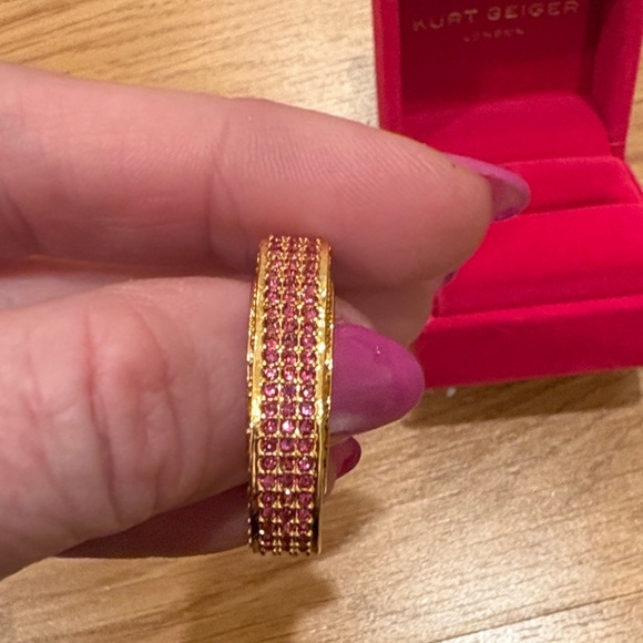 Kurt Geiger Gold Heart Ring - Picture 6 of 8